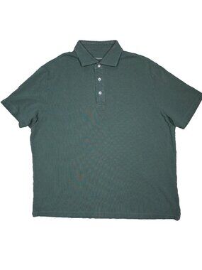 Spier & Mackay Polo Shirt Pique Cotton Green Short Sleeve XXL